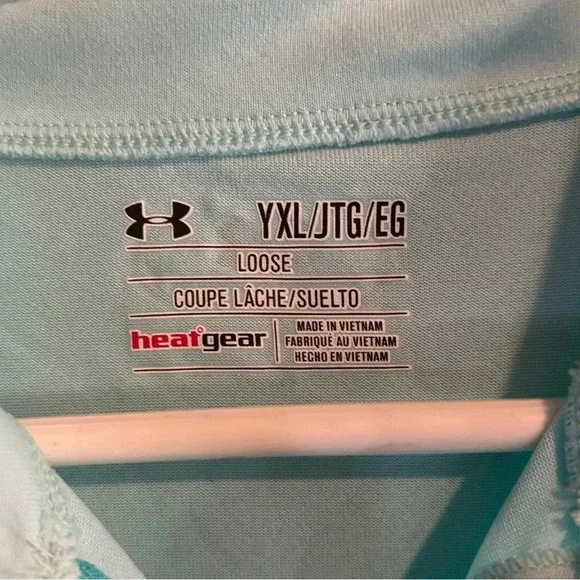 UNDER ARMOUR jogger set, 1/4 zip + bottoms YXL - Picture 3 of 8